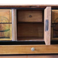 Biedermeier Halbsekretär Eiche – Bild 6