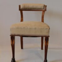 Biedermeier Stuhl Nussbaum – Bild 5