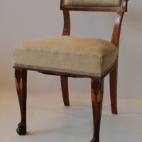 Biedermeier Stuhl Nussbaum – Bild 2