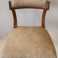 Biedermeier Stuhl Nussbaum – Bild 4