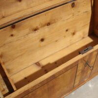 Biedermeier Runddeckeltruhe – Bild 5