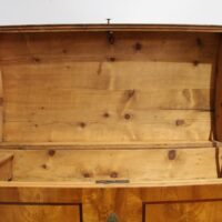 Biedermeier Runddeckeltruhe – Bild 4