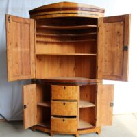 Biedermeier Eckschrank Birke – Bild 5