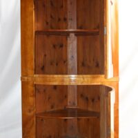 Biedermeier Eckschrank Kirschbaum – Bild 5