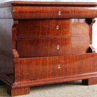 Biedermeier Kommode Nussbaum – Bild 2