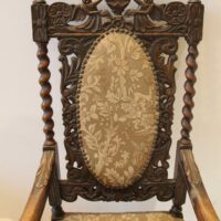 Armlehnsessel Eiche massiv – Bild 3