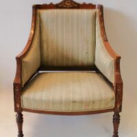 Jugendstil Sessel Nussbaum