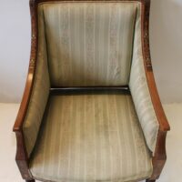 Jugendstil Sessel Nussbaum – Bild 4