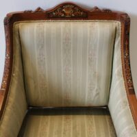Jugendstil Sessel Nussbaum – Bild 5