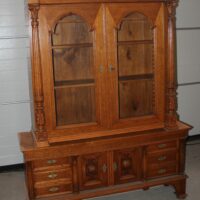Gründerzeit Aufsatzschrank Eiche
