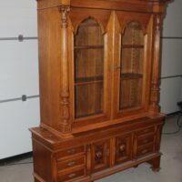 Gründerzeit Aufsatzschrank Eiche – Bild 2