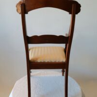 Biedermeier Armlehnstuhl Nussbaum – Bild 4