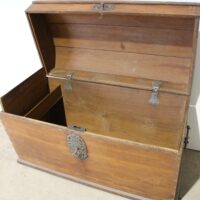 Runddeckeltruhe Eiche – Bild 6