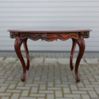 Louis Philippe Salontisch aus massivem Mahagoniholz