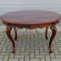 Louis Philippe Salontisch aus massivem Mahagoniholz – Bild 6