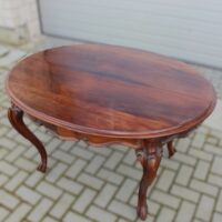 Louis Philippe Salontisch aus massivem Mahagoniholz – Bild 2