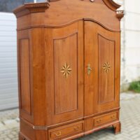 Barock Dielenschrank Eiche – Bild 2