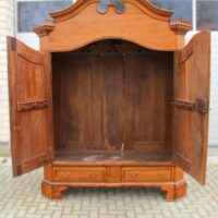 Barock Dielenschrank Eiche – Bild 6