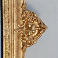 Spiegel mit goldfarbenem Stuckrahmen – Bild 3