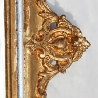 Quadratischer Spiegel mit zweifarbigem Stuckrahmen – Bild 4
